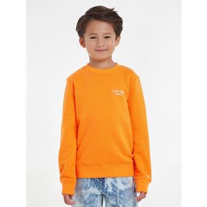 Calvin Klein Jeans Mikina dětská Oranžová obraz