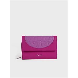 Tmavě růžová dámská kožená peněženka Vuch Swen obraz
