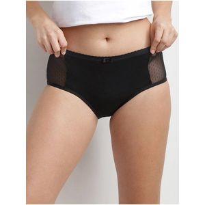 Černé menstruační kalhotky s krajkovým detailem Dim MENSTRUAL LACE BOXER obraz