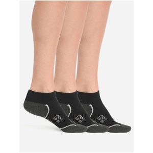 Sada tří dámských sportovních ponožek v černé barvě Dim SPORT IN-SHOE 3x obraz