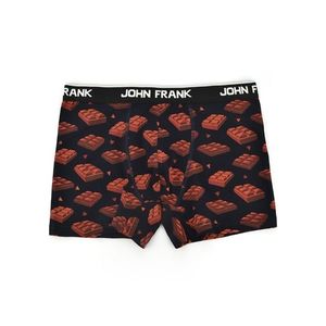 Pánské boxerky John Frank JFBD324 - CHOCOLATE M Černá obraz