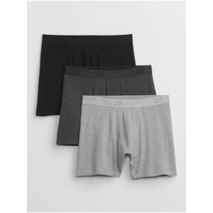 Sada tří pánských boxerek v černé, tmavě a světle šedé barvě GAP obraz