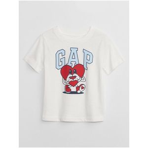 Bílé dětské tričko s potiskem GAP obraz