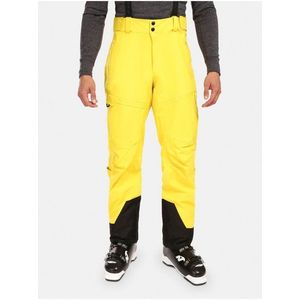 Žluté pánské zimní sportovní kalhoty Kilpi Lazzaro obraz