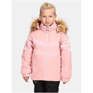 Světle růžová holčičí lyžařská bunda Kilpi Dalila obraz