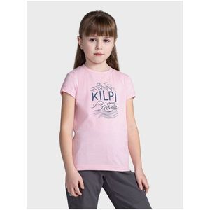 Růžové holčičí tričko s potiskem Kilpi MALGA obraz