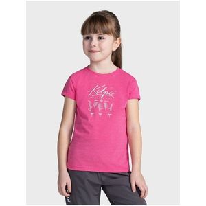 Tmavě růžové holčičí tričko s potiskem Kilpi MALGA obraz