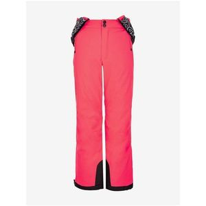 Tmavě růžové holčičí lyžařské kalhoty Kilpi GABONE obraz