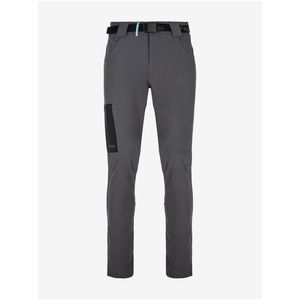 Tmavě šedé pánské outdoorové kalhoty Kilpi LIGNE obraz