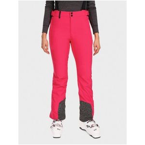 Tmavě růžové dámské softshellové lyžařské kalhoty Kilpi RHEA obraz