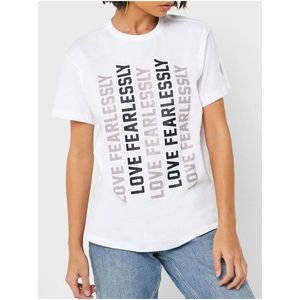 Converse bílé tričko s nápisy obraz