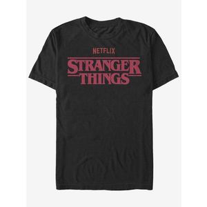 ZOOT.Fan Netflix Logo Stranger Things Triko Černá obraz