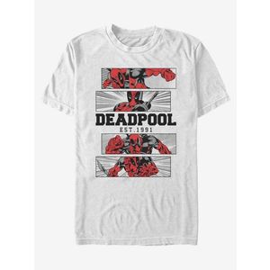 ZOOT.Fan Marvel Deadpool 4 Panel 2 Tone Triko Bílá obraz