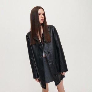 House - Koženkový kabát - Černý obraz