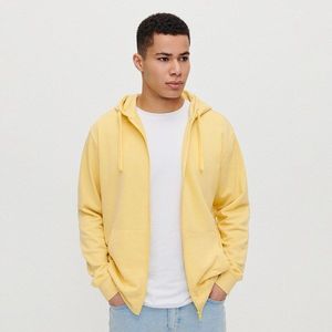 House - Mikina na zip s kapucí Basic - Žlutá obraz