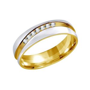 Silvego Snubní ocelový prsten pro ženy MARIAGE RRC2050-Z 48 mm obraz