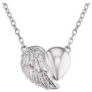 Engelsrufer Stříbrný náhrdelník Srdce s křídlem a zirkony ERN-LILHEARTWIN obraz