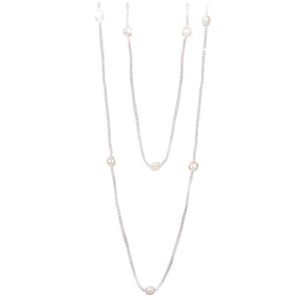 JwL Luxury Pearls Dlouhý náhrdelník z bílých pravých perel JL0427 obraz
