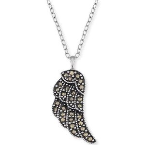Engelsrufer Stříbrný náhrdelník Křídlo s markazity ERN-LILWING-MA obraz