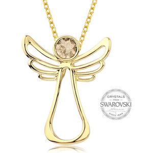 Levien Pozlacený náhrdelník s krystalem Guardian Angel obraz