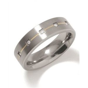 Boccia Titanium Snubní titanový prsten s diamanty 0101-19 50 mm obraz