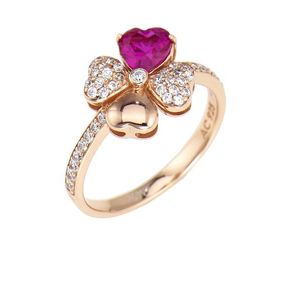 Amen Růžově pozlacený stříbrný prsten se zirkony Love RQURR 56 mm obraz