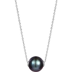 JwL Luxury Pearls Dámský náhrdelník s pravou černou perlou JL0582 (řetízek, přívěsek) obraz
