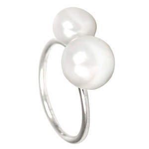 JwL Luxury Pearls Stříbrný prsten s dvojperlou JL0058 obraz