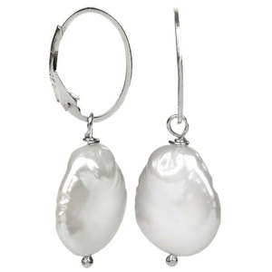 JwL Luxury Pearls Stříbrné náušnice s pravou bílou perlou JL0154 obraz