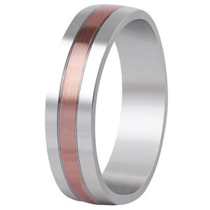 Beneto Bicolor prsten z oceli SPP10 49 mm obraz
