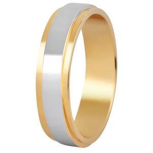 Beneto Exclusive Dámský bicolor prsten z oceli SPD05 49 mm obraz