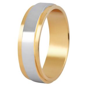 Beneto Exclusive Pánský bicolor prsten z oceli SPP05 63 mm obraz