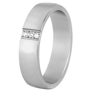 Beneto Exclusive Dámský prsten z oceli s krystaly SPD01 49 mm obraz