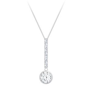 Preciosa Stříbrný náhrdelník s kubickou zirkonií Lucea 5296 00 (řetízek, přívěsek) obraz