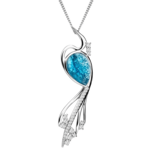 Preciosa Elegantní náhrdelník Ines Matrix modrý 6109 29 (řetízek, přívěsek) obraz