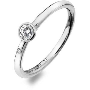 Hot Diamonds Luxusní stříbrný prsten s topazem a diamantem Willow DR206 51 mm obraz