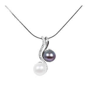 JwL Luxury Pearls Perlový náhrdelník 3v1 JL0540 (řetízek, přívěsek, přívěsek ) obraz