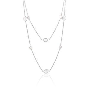 JwL Luxury Pearls Dlouhý perlový náhrdelník s hexagon krystaly JL0600 obraz