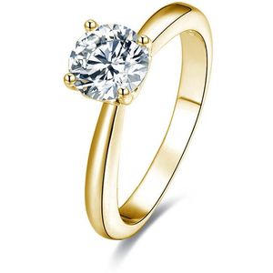 Beneto Pozlacený stříbrný prsten s krystaly AGG202 50 mm obraz