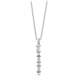 Silver Cat Zářivý náhrdelník se zirkony SC304 ( řetízek, přívěsek ) obraz