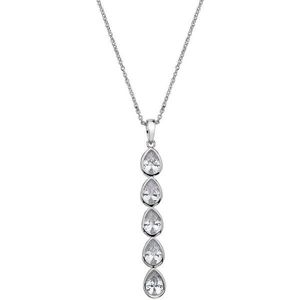 Hot Diamonds Stylový náhrdelník s třpytivým přívěskem Emozioni Acqua Amore EP039 obraz
