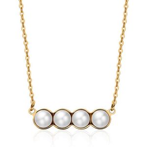 S`Agapõ Pozlacený náhrdelník s perličkami Marylin SMY02 obraz