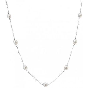 Evolution Group Stříbrný náhrdelník s 7 pravými perlami Pavona 22016.1 obraz