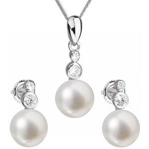 Evolution Group Souprava stříbrných šperků s pravými perlami Pavona 29035.1 (náušnice, řetízek, přívěsek) obraz