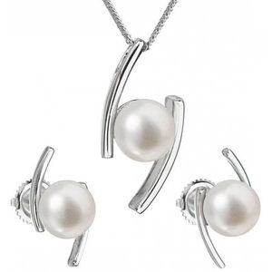 Evolution Group Souprava stříbrných šperků s pravými perlami Pavona 29039.1 (náušnice, řetízek, přívěsek) obraz