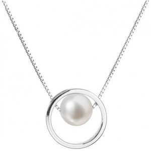 Evolution Group Stříbrný náhrdelník s pravou perlou Pavona 22025.1 (řetízek, přívěsek) obraz