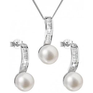 Evolution Group Luxusní stříbrná souprava s pravými perlami Pavona 29019.1 (náušnice, řetízek, přívěsek) obraz
