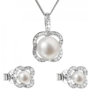 Evolution Group Luxusní stříbrná souprava s pravými perlami Pavona 29024.1 (náušnice, řetízek, přívěsek) obraz