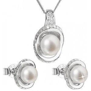 Evolution Group Luxusní stříbrná souprava s pravými perlami Pavona 29026.1 (náušnice, řetízek, přívěsek) obraz