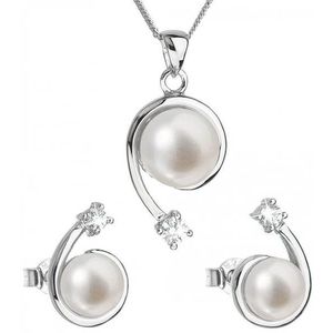 Evolution Group Luxusní stříbrná souprava s pravými perlami Pavona 29031.1 (náušnice, řetízek, přívěsek) obraz